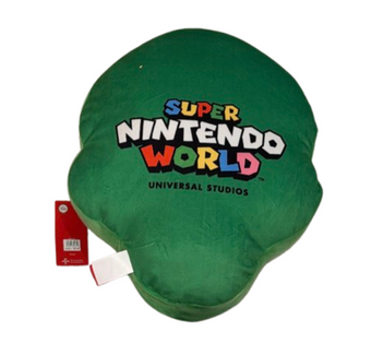 Universal Studios Super Nintendo World Mario Luigi Face Throw Pillow New W Tag