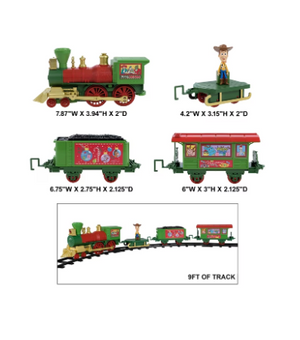 Disney Pixar Toy Story Holiday Train Set Locomotive Woody Sleigh Car New W Tag