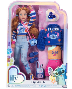 Disney ily 4EVER Inspired Stitch Red Hair Fashion Doll Accessories Two Outfits