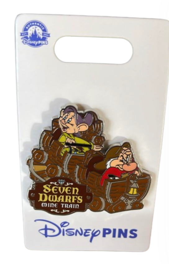 Disney Parks Snow White Seven Dwarfs Mine Train Pin New With Card