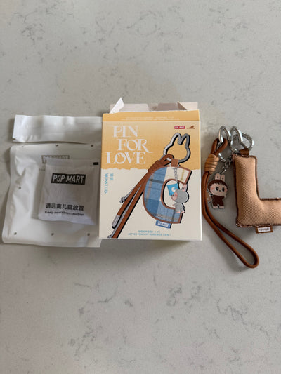 Pop Mart Labubu The Monsters Pin for Love Letter Pendant L Keychain USA New