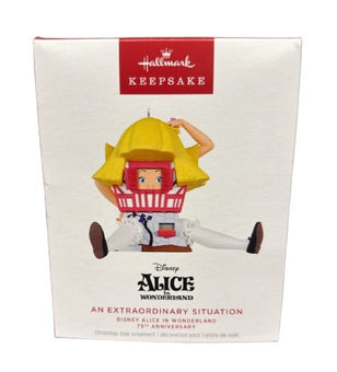 Hallmark Disney Alice in Wonderland 75th An Extraordinary Situation Ornament New