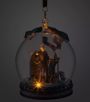 Disney Parks Haunted Mansion Caretaker and Dog Sketchbook Ornament New With Tag