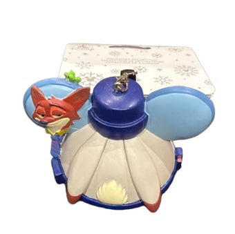 Disney Parks Zootopia Police Judy Ear Hat Christmas Ornament New with Tag