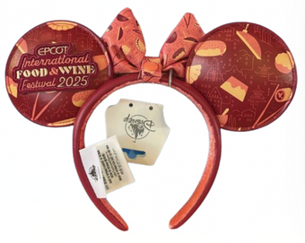 Disney Parks Epcot Food & Wine 2025 Festival Flavors Ears Headband New With Tag