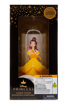 Disney Parks Belle Light-Up Bell Jar Candle Set New With Box