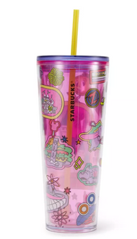 Disney Parks WDW Magic Kingdom Starbucks Tumbler Mystery Pin Blind New With Tag