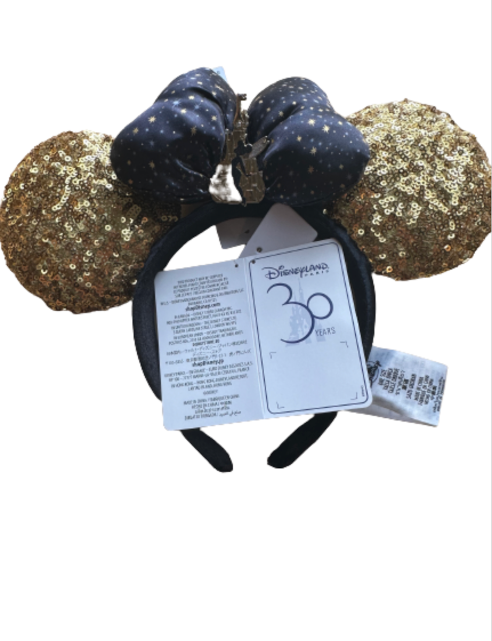 Disney 30th Disneyland Paris Sequin Tinker Castle Headband for Adults New w Tag