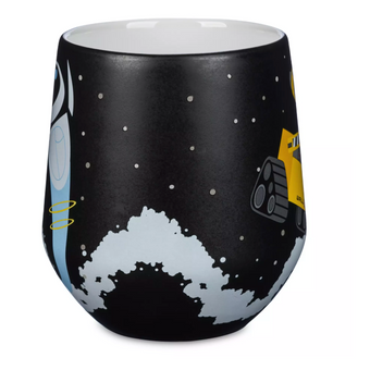 Disney Parks Wall-E and E.V.E. Matte Finish Ceramic 20oz Coffee Mug New