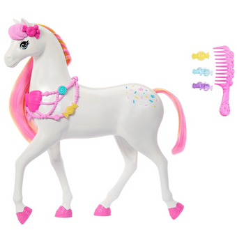 Barbie in the Nutcracker Land of Sweets Horse with Colorful Scented Hair Candy