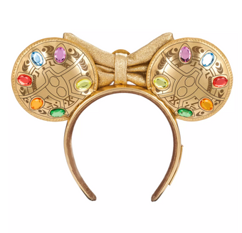 Disney Parks Marvel Infinity Stones Gauntlet Thanos Loungefly Ears Headband New