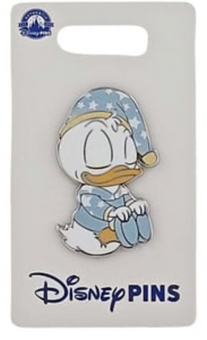 Disney Parks Sleeping Baby Donald Pin New with Card