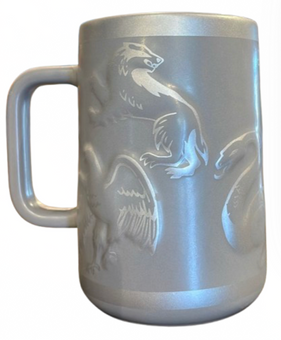 Universal Studios Harry Potter Hogwarts Crest 3D Sculpted Coffee Mug New W Tag