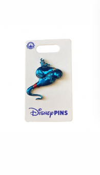 Disney Parks 2024 Aladdin Genie Sculpted Metallic 3D Pin New with Card