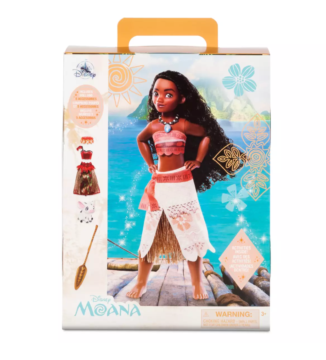 Disney Story Doll with Accessories and Activity Moana New with Box