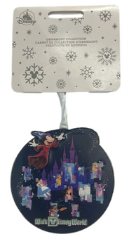 Disney Parks Mickey Mouse Sorcerer Fantasia WDW Christmas Ornament New With Tag