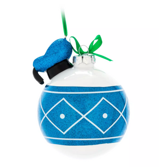 Disney Parks Donald Glitter Glass Christmas Ornament New with Tag