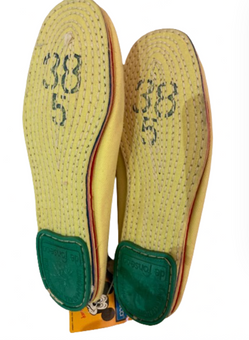 Disney Yellow Mickey Minnie Love De Fonseca Italy Espadrilles Shoes Size 7 New