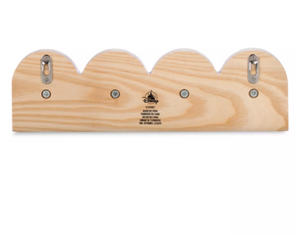 Disney Parks Home Collection Mickey Icon Wood Hook Rack New