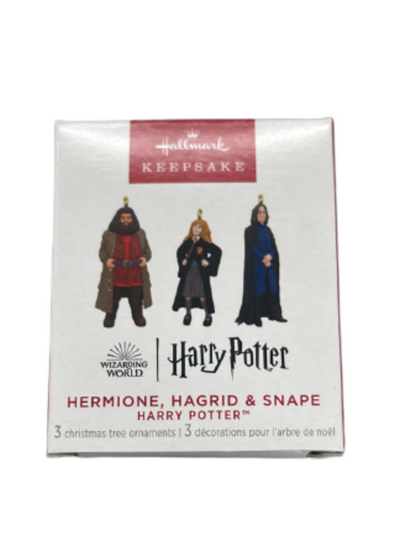 Hallmark 2023 Keepsake Mini Harry Potter Hermione Hagrid Snape Ornament New