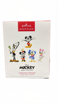 Hallmark 2024 Keepsake Mickey and Friends Forever Friends Ornament Set of 5 New