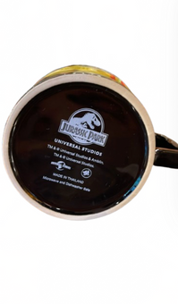 Universal Studios Jurassic Park Logo Colors Ceramic Coffee Mug New