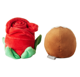 Hallmark Valentine Better Together Rose and Truffle Magnetic Plush New with Tag