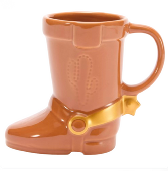 Disney Parks Woody Boot Sculpted Coffee Mug Toy Story New
