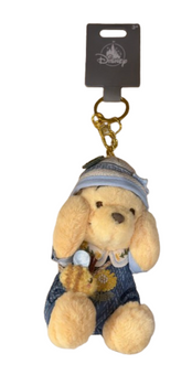 Disney Parks Winnie The Pooh Picnic Plush Keychain New With Tag