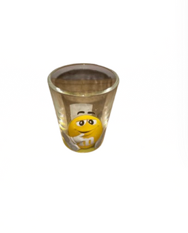 M&M's World Yellow Character Poses Shot Glass New