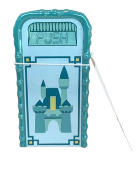 Disney Parks Green Trash Can Salt and Pepper Shaker Cinderella Castle New W Tag