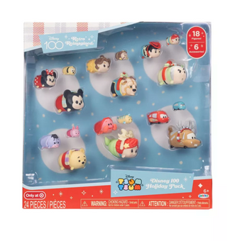 Disney 100 Years of Wonder Retro Reimagined Holiday Tsum Tsum Play Set New Box
