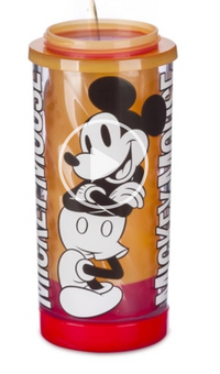 Disney Parks Mickey Mouse Color Changing Water Bottle with Straw New With Tag