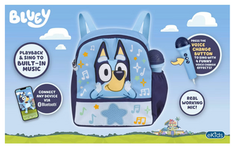 Bluey Sing Along Backpack Boombox Toy New With Tag