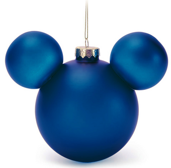 Disney Parks Mickey Mouse Icon Ball Christmas Ornament Green Glass New With Tag