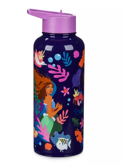 Disney Parks The Little Mermaid Live Action Stainless Steel Water Bottle New