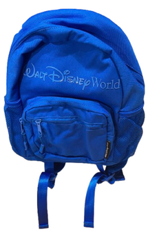 Disney Parks Walt Disney World Logo Mania Collection Backpack Bag Blue New Tag