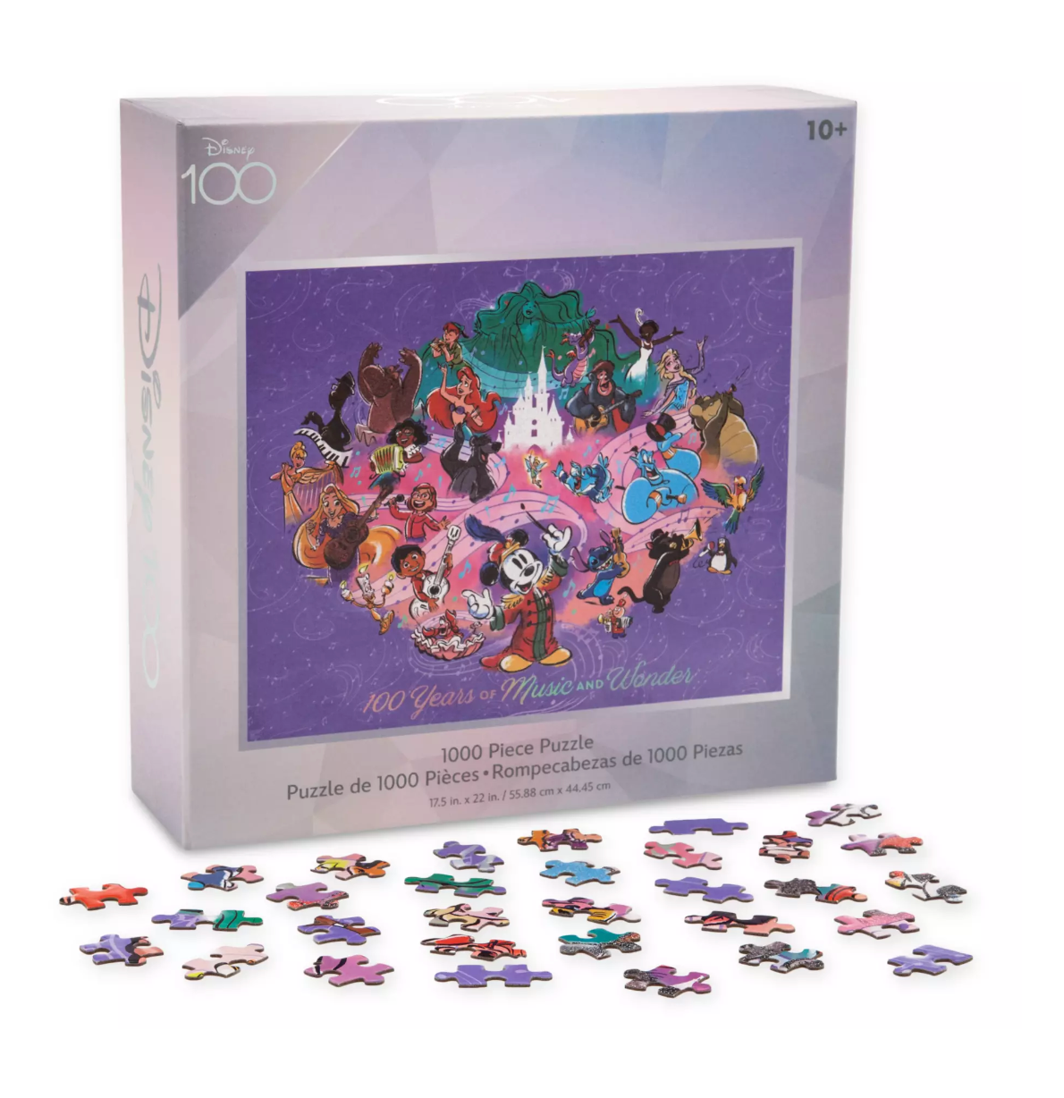 Disney Parks Mickey 100 Years of Music And Wonder Puzzle New with Tag