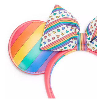 Disney Parks Mickey and Minnie Mouse Ear Headband Pride Collection New With Tag