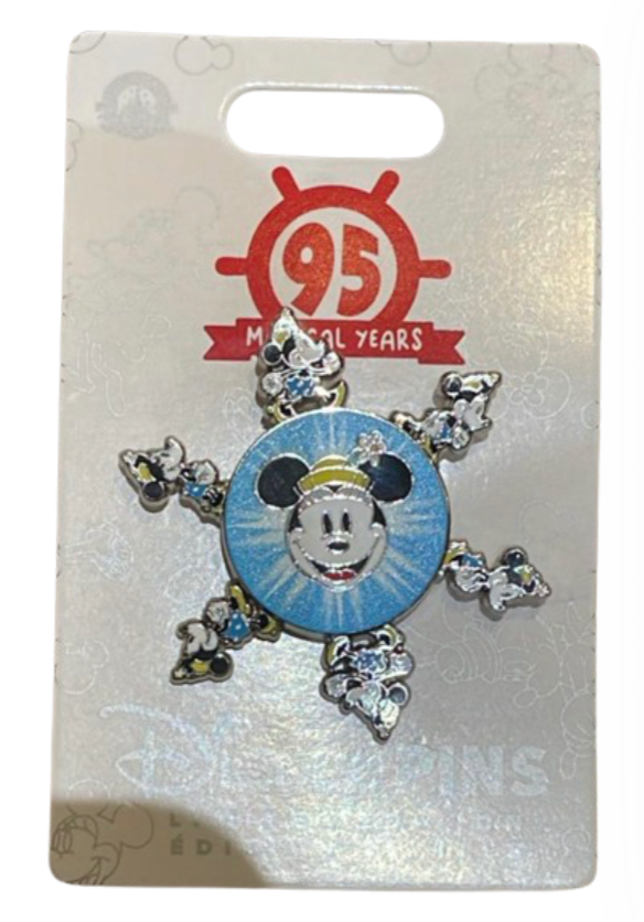 Disney Parks 95 Magical Years Minnie Mouse Snowflake Pin New With Tag