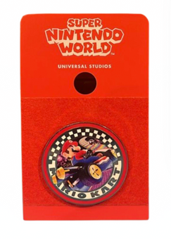 Universal Studios Super Nintendo World Mario Kart Pin New W Card
