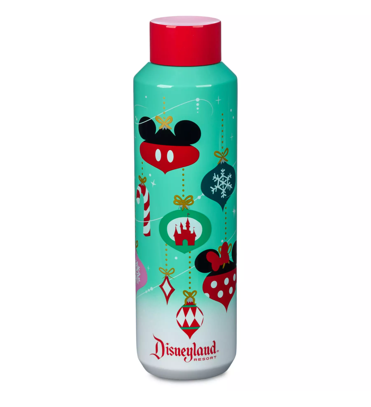 Disney Parks Disneyland Starbucks Holiday Icons Stainless Steel Water Bottle New