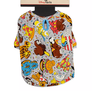 Disney Parks Eats Snacks Collection Pet T-Shirt Size XL New with Tag