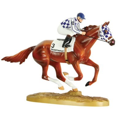 Breyer Secretariat 50th Anniversary Figurine With Jockey New with box