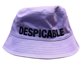 Universal Studios Despicable Me Purple Minion Youth Bucket Hat New With Tag
