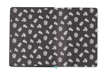 Universal Studios Orlando Resort Logo Retro Icons Journal Black New With Tag