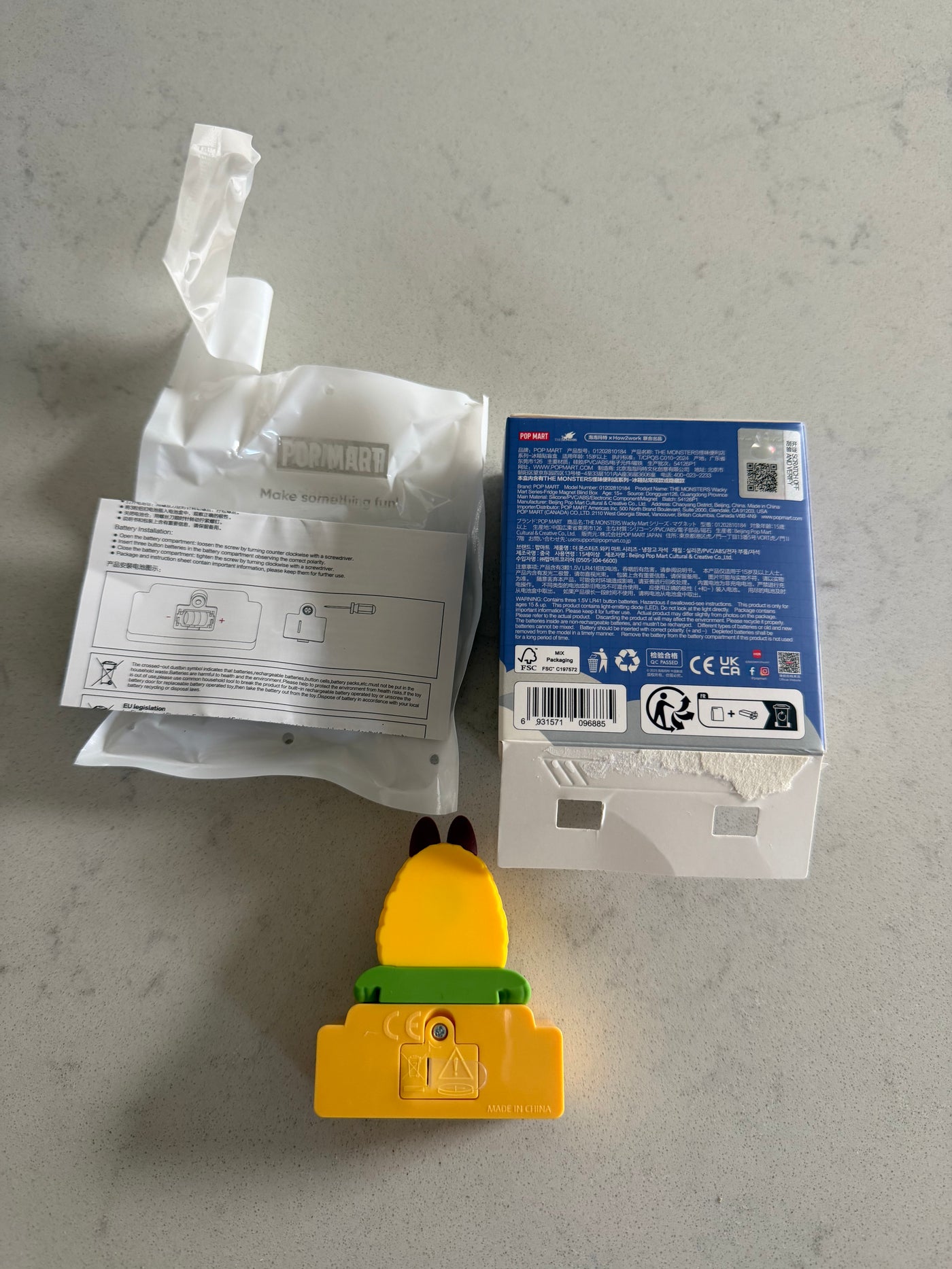 Pop Mart Labubu The Monsters Wacky Mart Corn Fridge Magnet USA SELLER New w Box