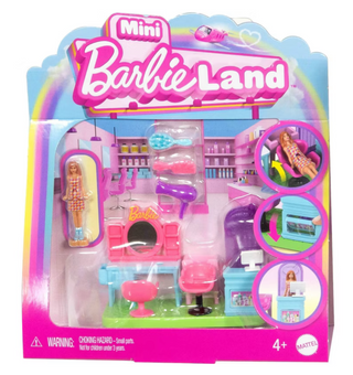 Barbie Mini BarbieLand Collectible Hair Salon Playset New with Tag