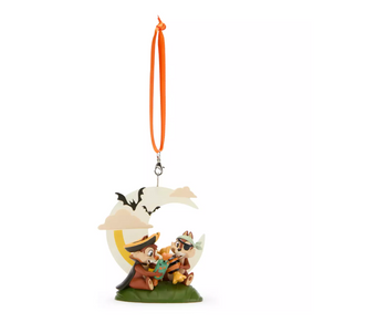 Disney Parks Halloween Chip 'n Dale Pirates on Moon Christmas Ornament New w Tag
