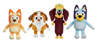 Disney Bluey & Friends Snickers, Bluey, Bingo & Winton 7-Inch Plush Set New Box